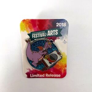 Disney Park Epcot Festival of‎ the Arts 2018 Figment Spaceship Earth Pin LE